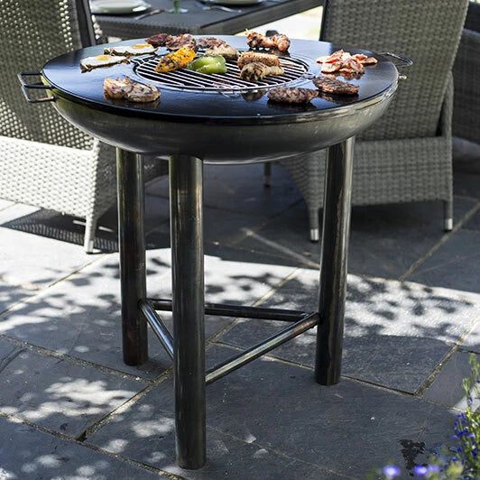 Alazar 80cm SteelPlancha Firepit & Grill