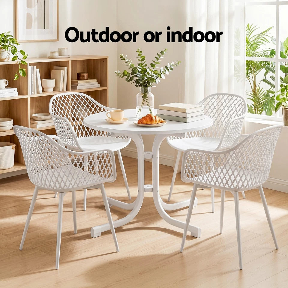Rondelay 5pc Dining Set. White
