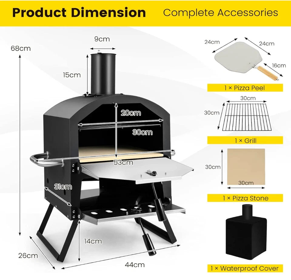 Enrico 2-Layer Portable Pizza Oven