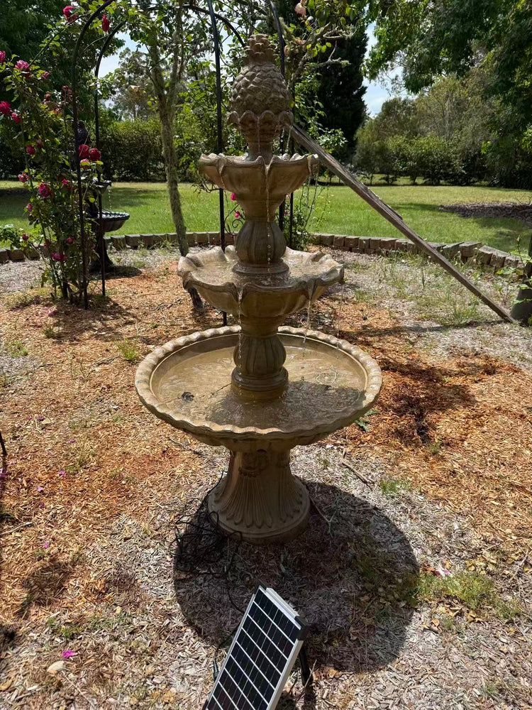 Intermezzo 3-Tier Solar or Electric Water Fountain