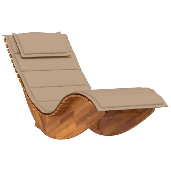 Esme Rocking Sun Lounger in Acacia Wood
