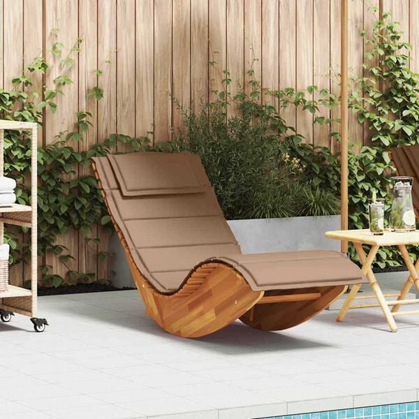 Esme Rocking Sun Lounger in Acacia Wood