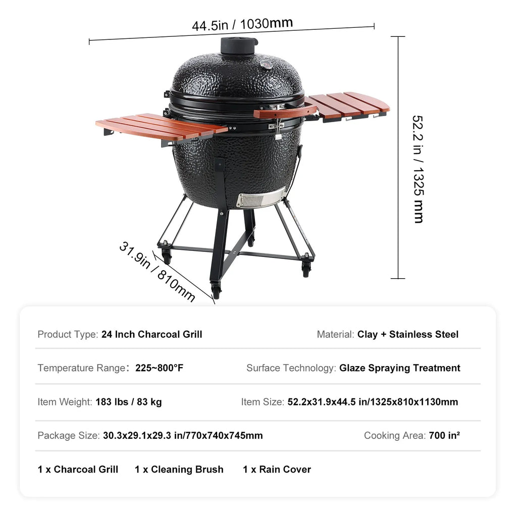 Lyra Stainless Steel Portable Charcoal Grill. Propane Gas. Cover and Cart.