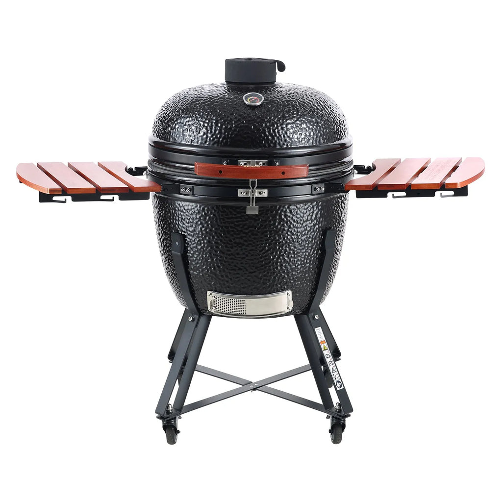 Lyra Stainless Steel Portable Charcoal Grill. Propane Gas. Cover and Cart.