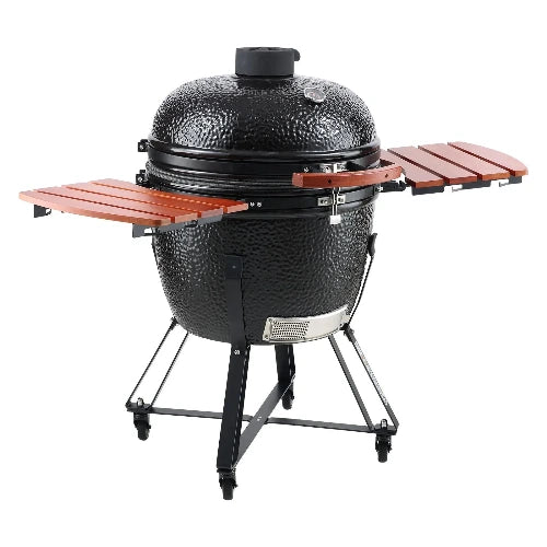 Lyra Stainless Steel Portable Charcoal Grill. Propane Gas. Cover and Cart.