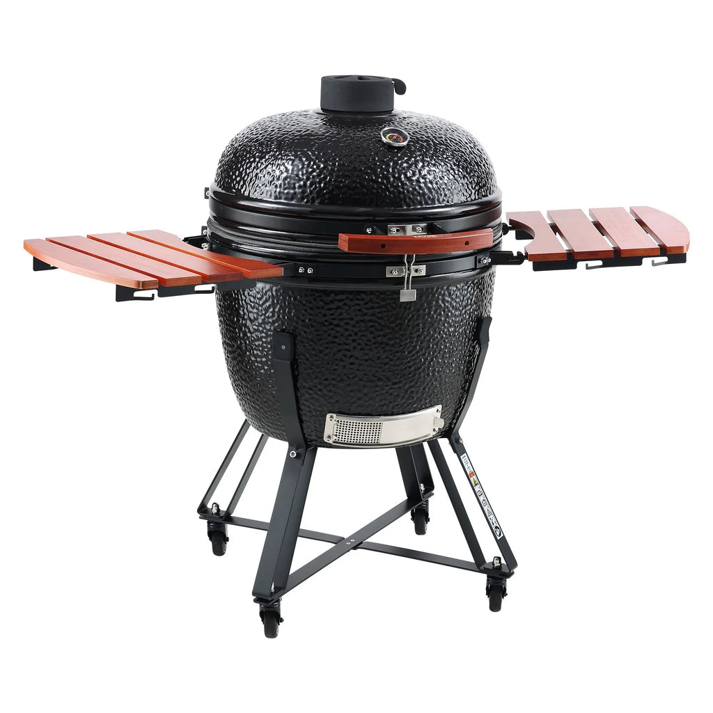 Lyra Stainless Steel Portable Charcoal Grill. Propane Gas. Cover and Cart.