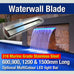 SummerLiving Stainless Steel Pool Waterfall/Spillway - 5 Sizes with or without LED