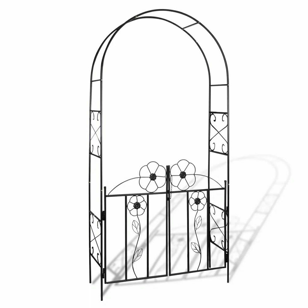 Zelda Flowering Iron Garden Arch w/Gate