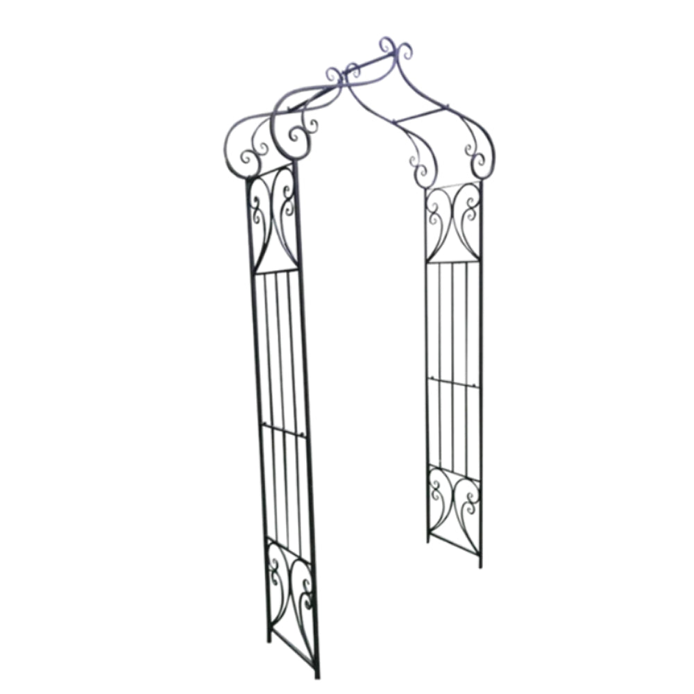 Mirella Garden Arch - Antique Rustic /Decoative Brown Metal