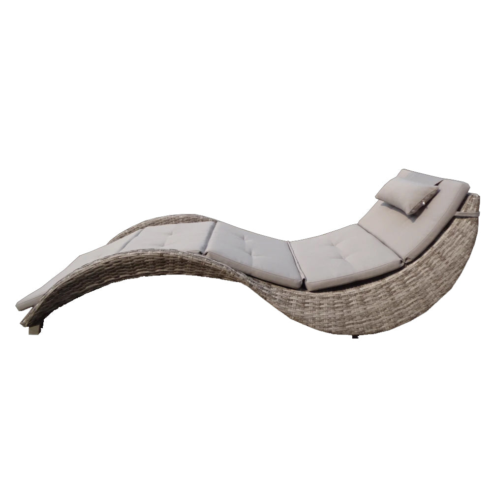 Rossano Sunlounger w/Taupe Cushion