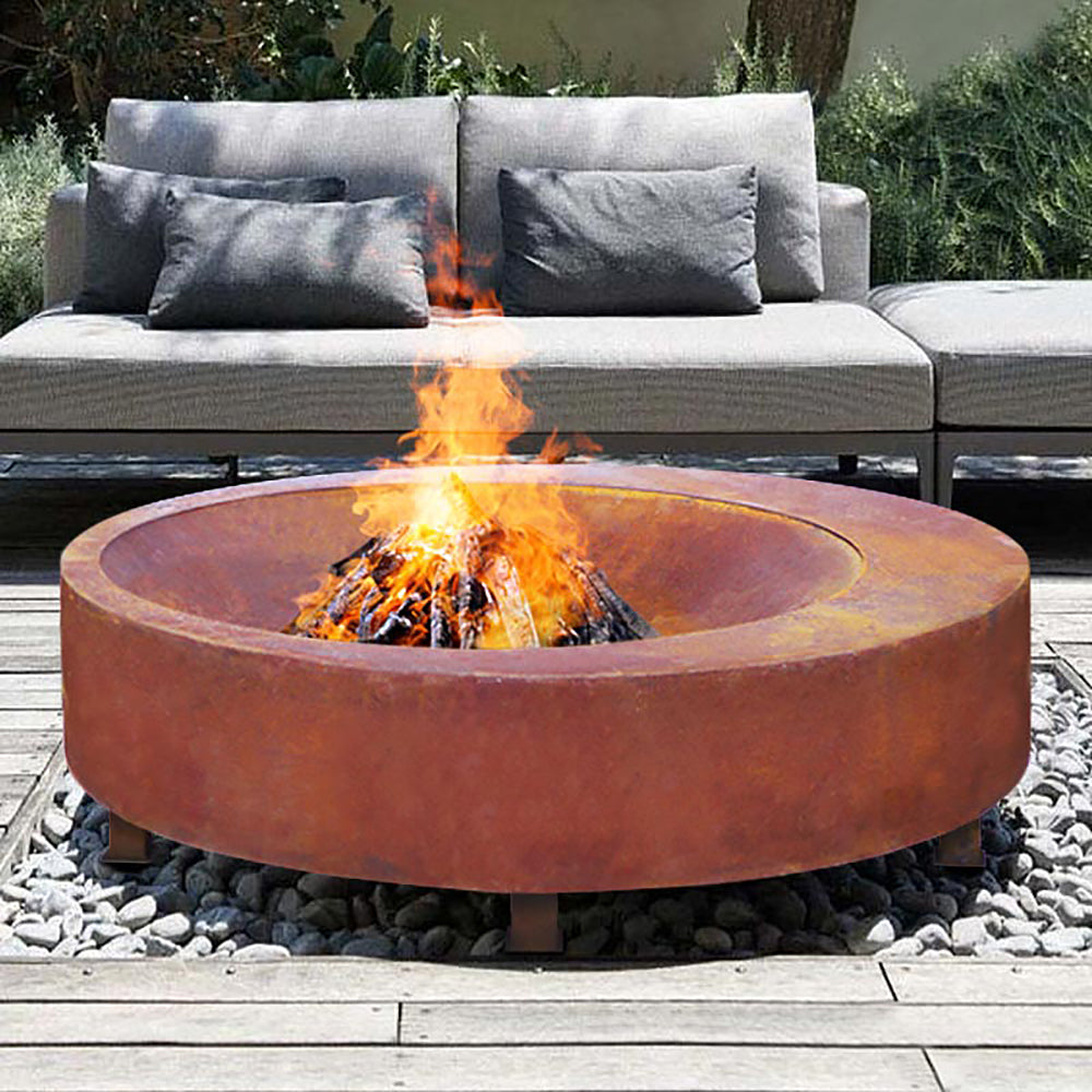 Andes 100cm Antique Rust Fire Pit