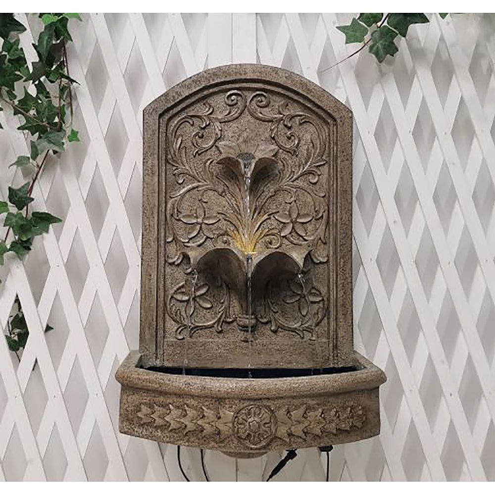 Rosario Self Contained Wall Hanging Water Feature/Fountain