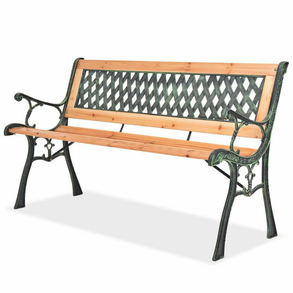 Aki Wood Garden Bench - 122 cm Rose or Diamond Lattice