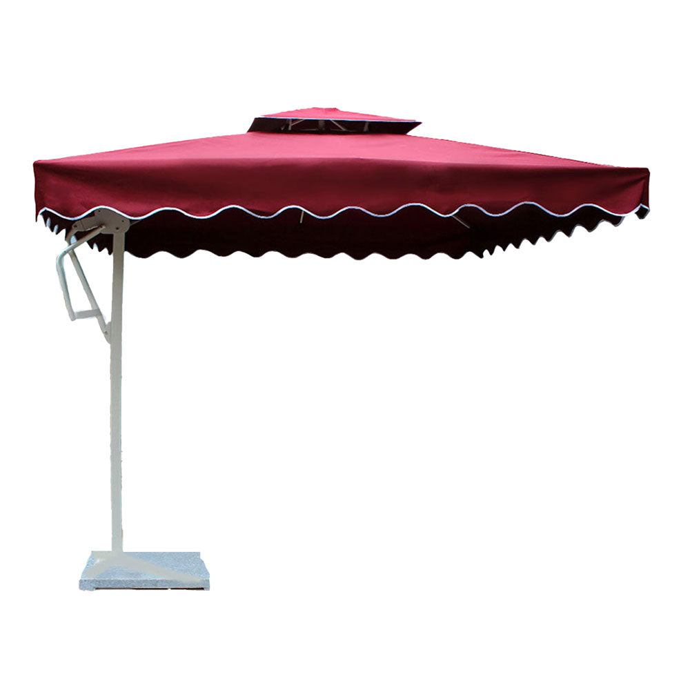 Ava Cantilever Umbrella 3.5m Diameter 360' Rotation Garden Shade & Umbrella
