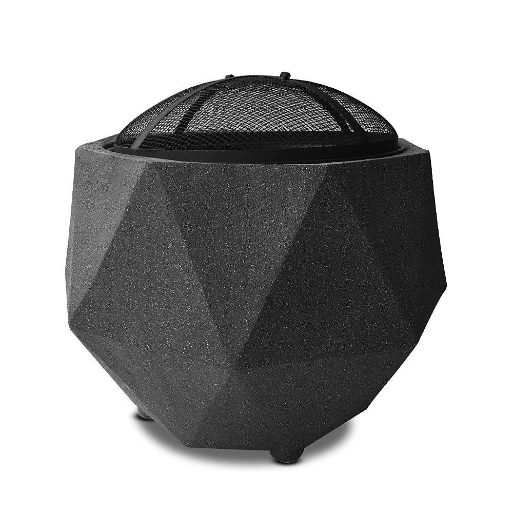 Diamante Octagon Shaped Portable Lightweight Fire Pit with Accessories