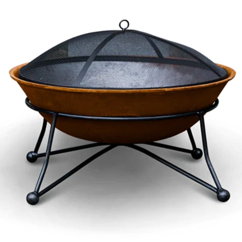 Giulio Cast Iron Firepit Ember Screen Included 75cm