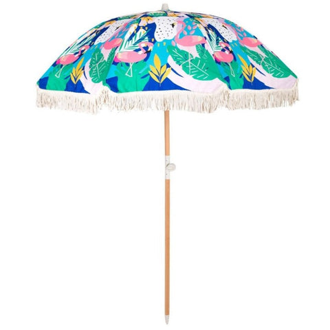 Beach Fun Tropical Print Umbrellas - 2 Metre Diameter