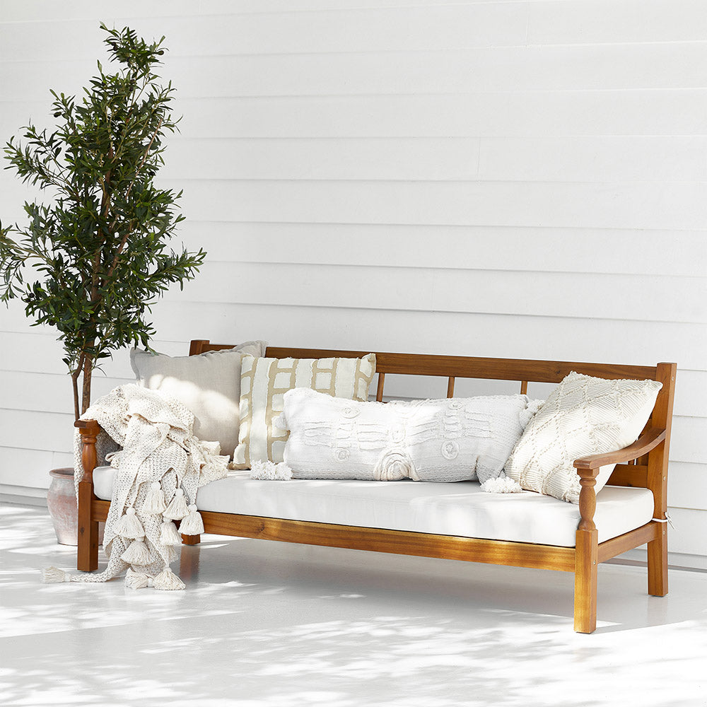 Giulio Acacia Outdoor Daybed with Cushion