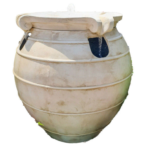 Alexandria Cascading Oil Jar Fountain - Sandstone or Black