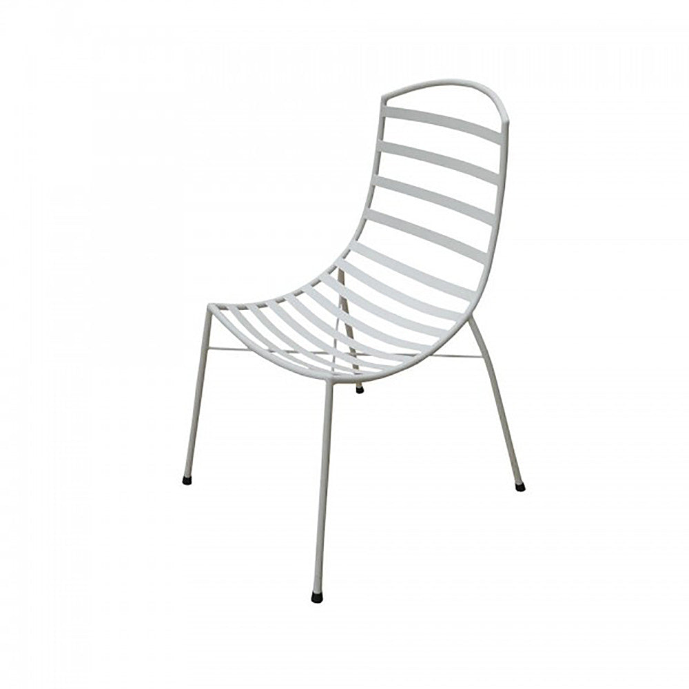 Evander Slatted Chair Antique White