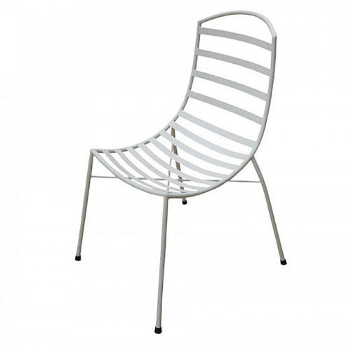Evander Slatted Chair Antique White