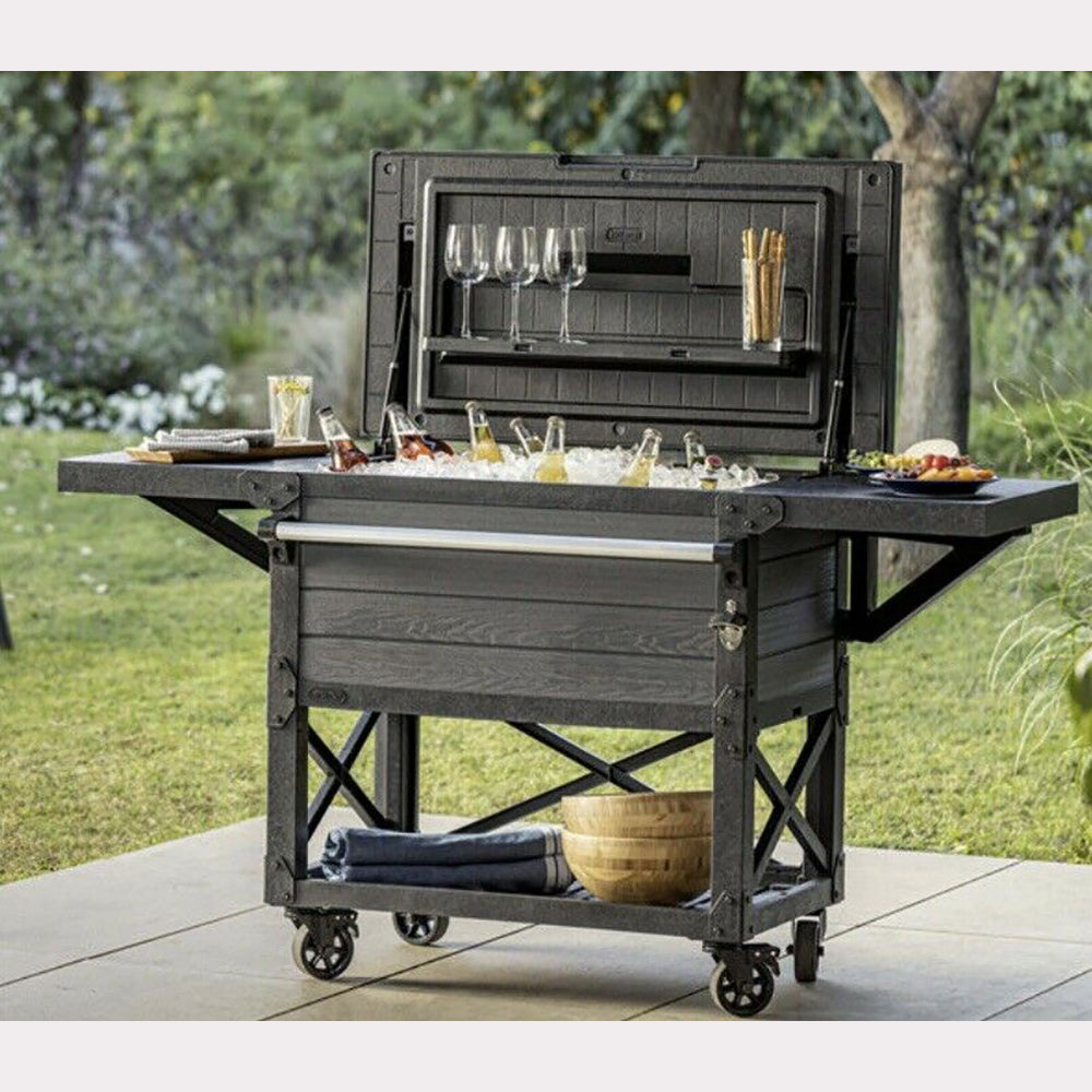 Cool Living 90L Patio Cooler and Beverage Cart