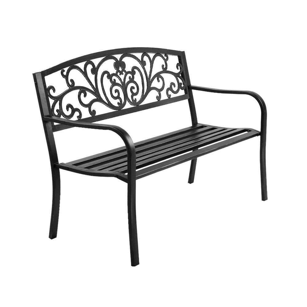 Lucia Cast Iron Garden Bench