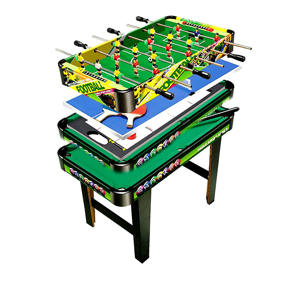 Whazza! 4 in 1 Games Table Air Hockey/Pool/Foosball/Table Tennis