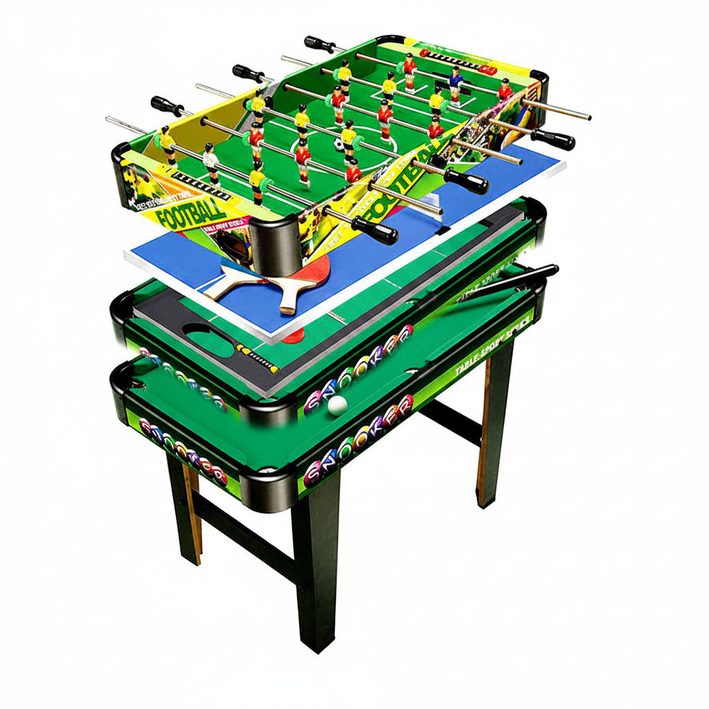 Whazza! 4 in 1 Games Table Air Hockey/Pool/Foosball/Table Tennis