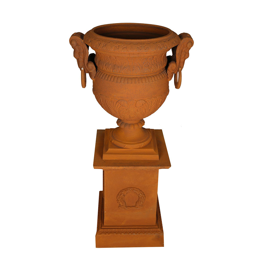 Zenaida Urn & Base - Rust or Black