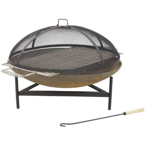 Florent Large 1 Metre Cast Iron Firepit w/Rust Finish