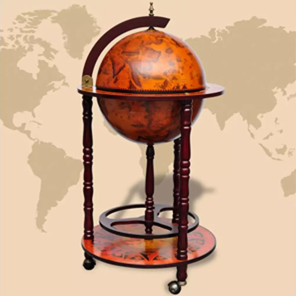 Antique Globe Bar/Serving Trolley - 40cms Globe Diameter