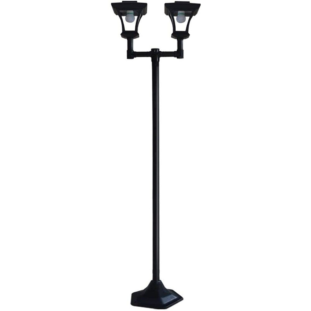 Eloa Solar Garden Lamp Post with Double Lamps