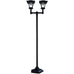 Eloa Solar Garden Lamp Post with Double Lamps