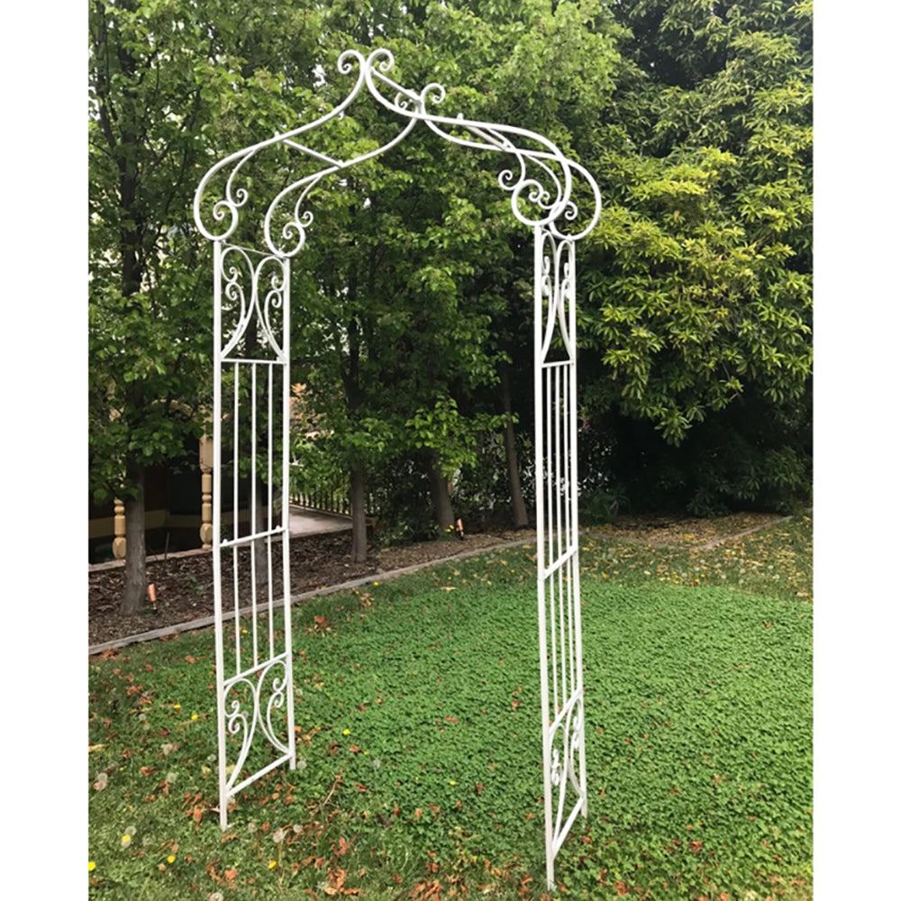 Marcella Garden Arch - Decorative Metal in Antique Cream