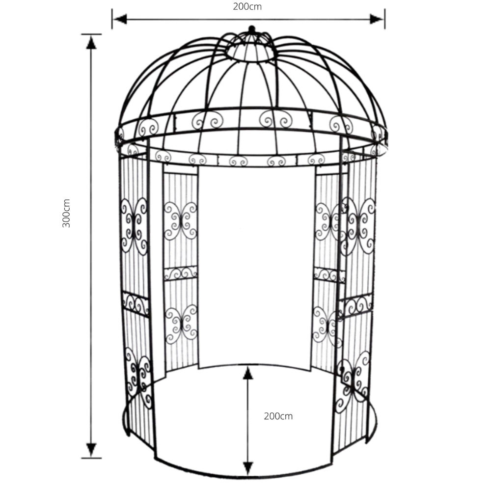 Amara Round Garden Gazebo or Arbour