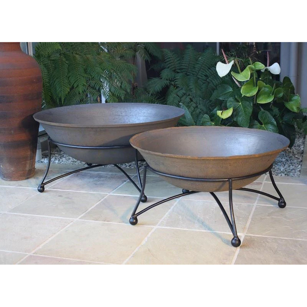 Krizia Cast Iron Firepit on Stand - 3 Sizes