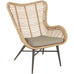 Esme Rattan & Aluminium Outdoor Occasional Chair