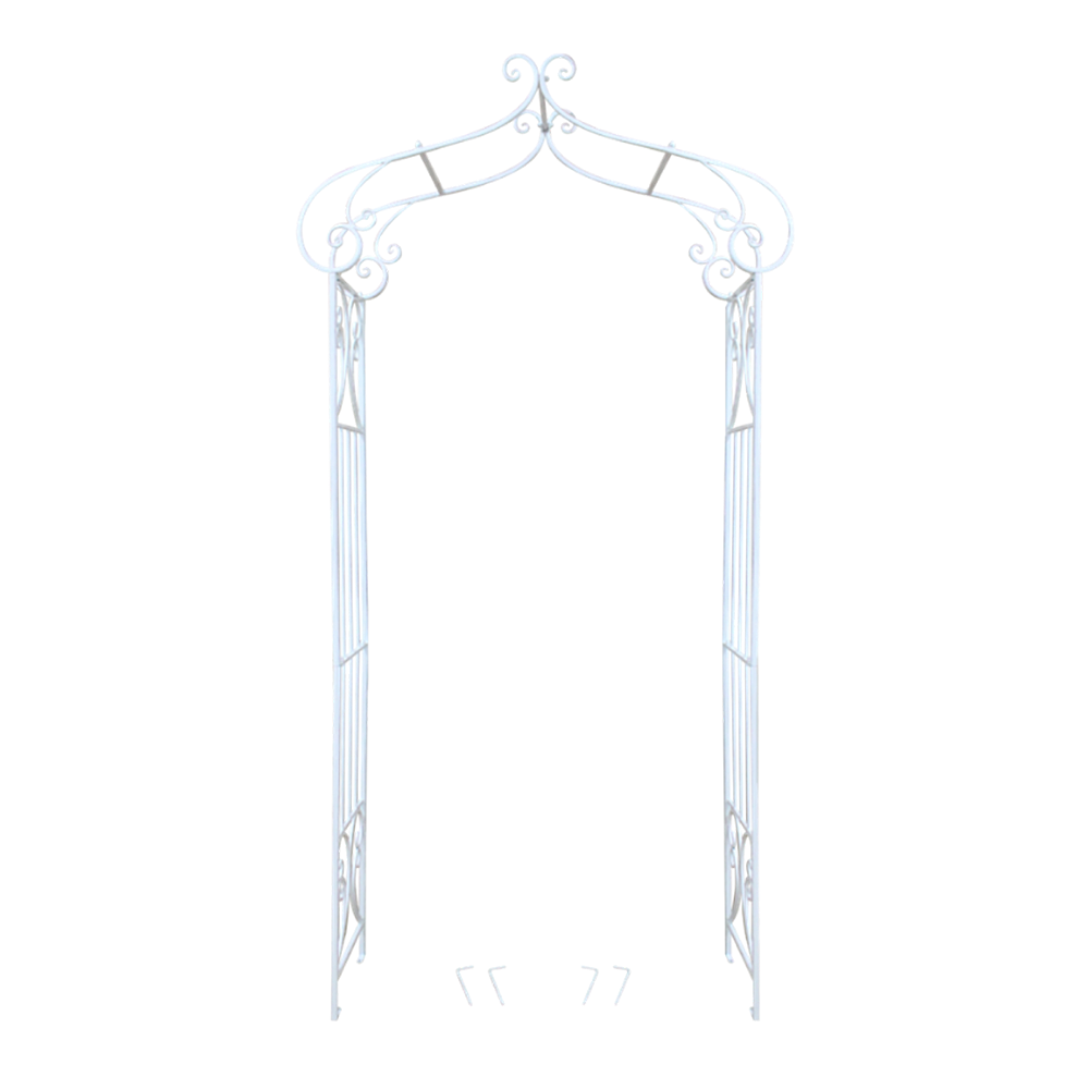 Marcella Garden Arch - Decorative Metal in Antique Cream