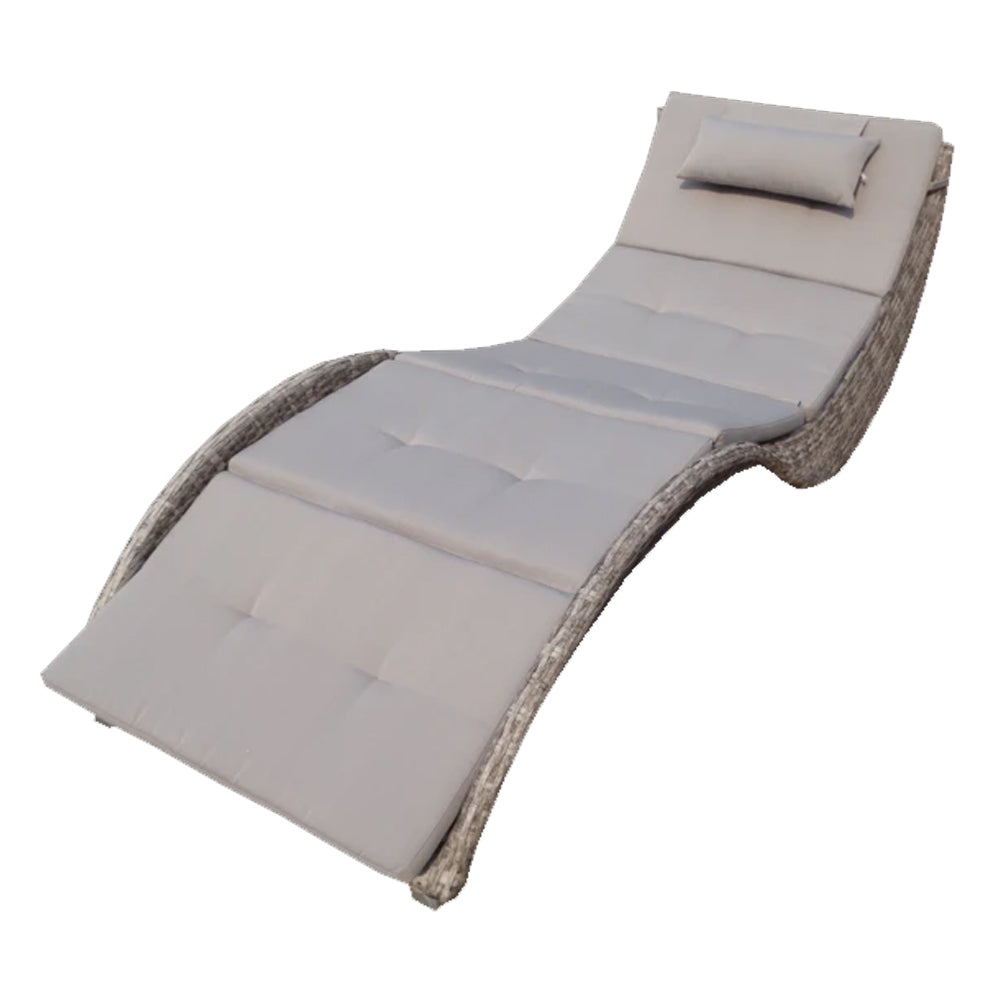 Rossano Sunlounger w/Taupe Cushion