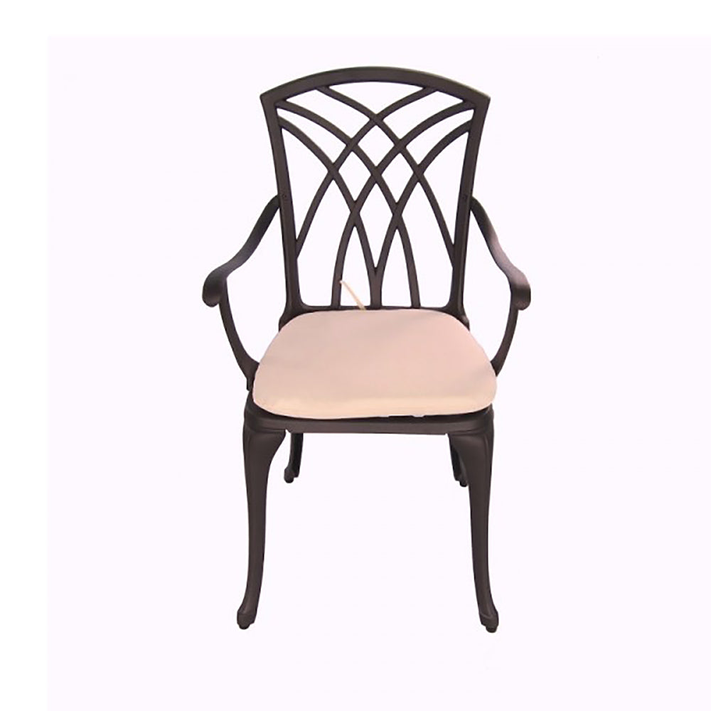 Madagascar 3pc Setting for Balcony or Courtyard - Dark Bronze Cast Aluminium