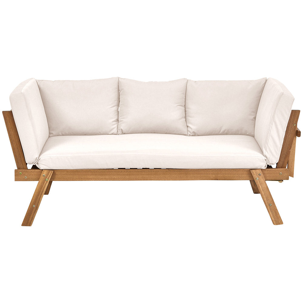 Jolanda 3 Person Outdoor Day Bed in Acacia Wood