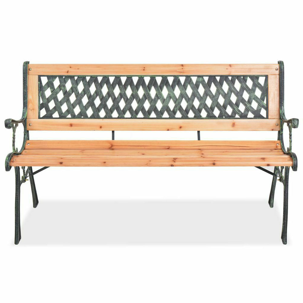 Aki Wood Garden Bench - 122 cm Rose or Diamond Lattice