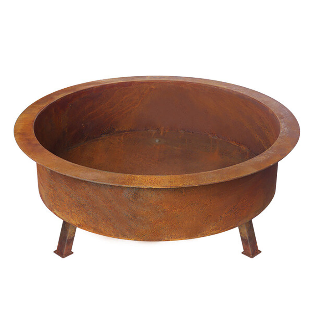 Hermosillo Rust or Matte Black Fire Pit on Legs