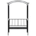 Spera Iron Garden Arch with Bench - Black 128x50x207cm