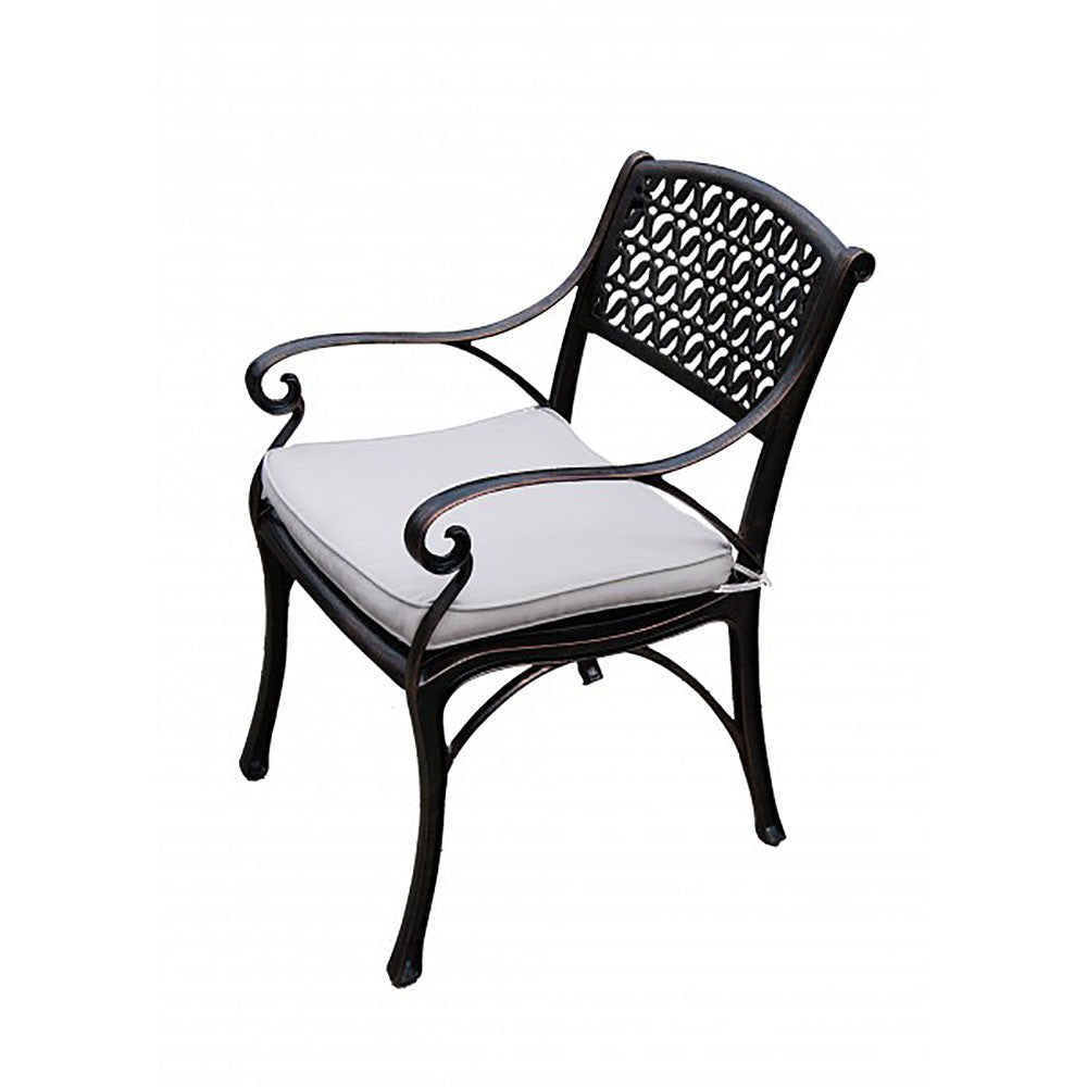 Sorvino 5 Piece Dining Set - Cast Aluminium w/Antique Bronze Finish