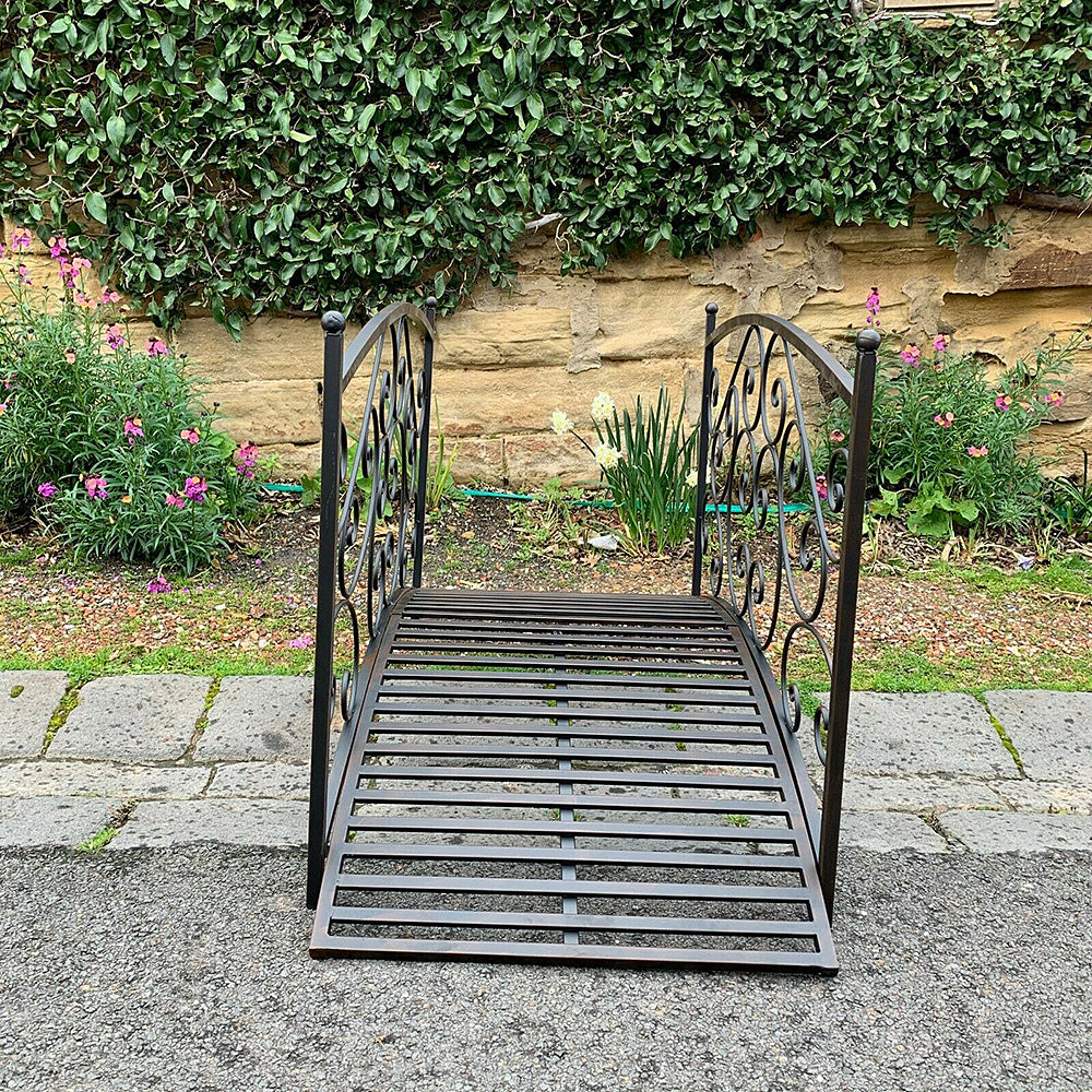 Salva Foot Bridge - Metal in Rustic Brown