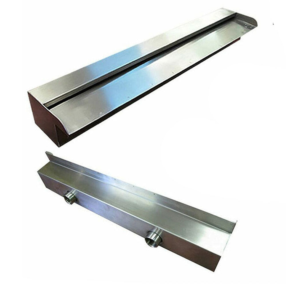 SummerLiving Stainless Steel Pool Waterfall/Spillway - 5 Sizes with or without LED