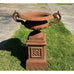 Charalambos Cast Iron Urn and Base - 3 Colours
