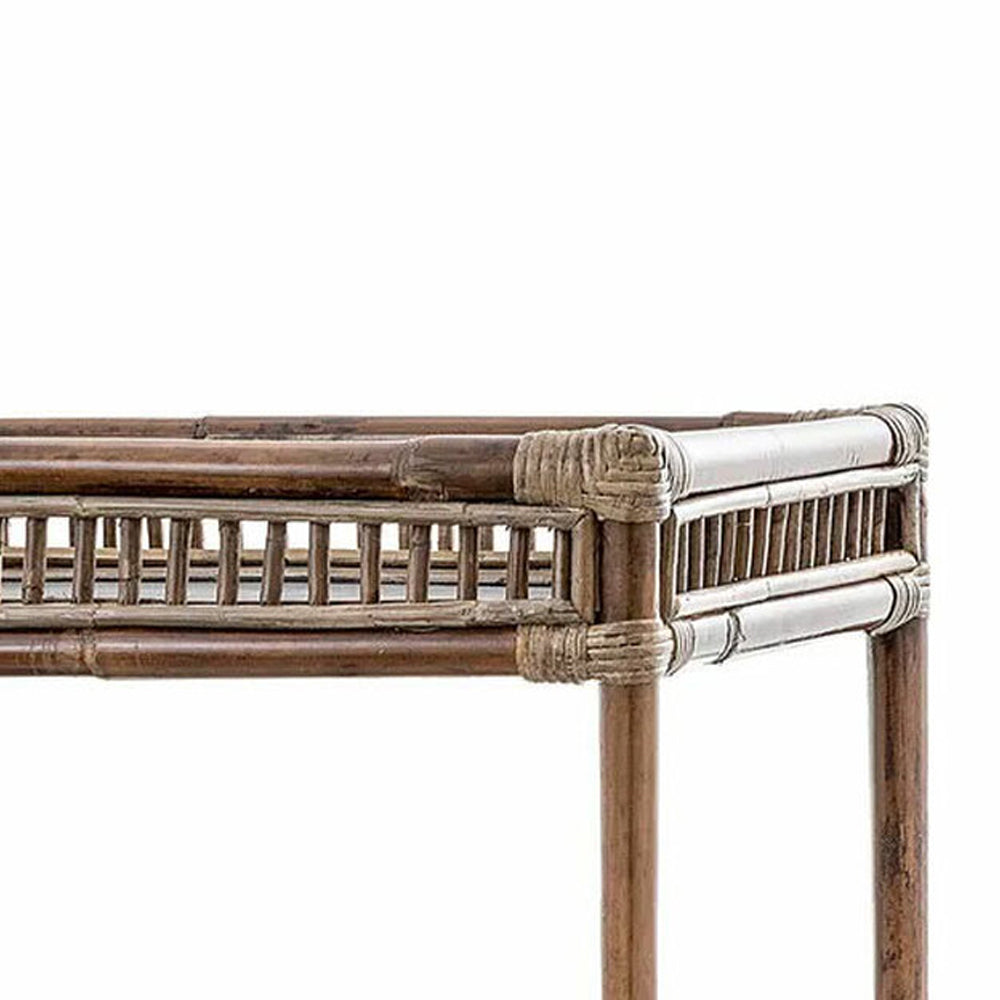 Lucca Rattan & Bamboo Tea Cart
